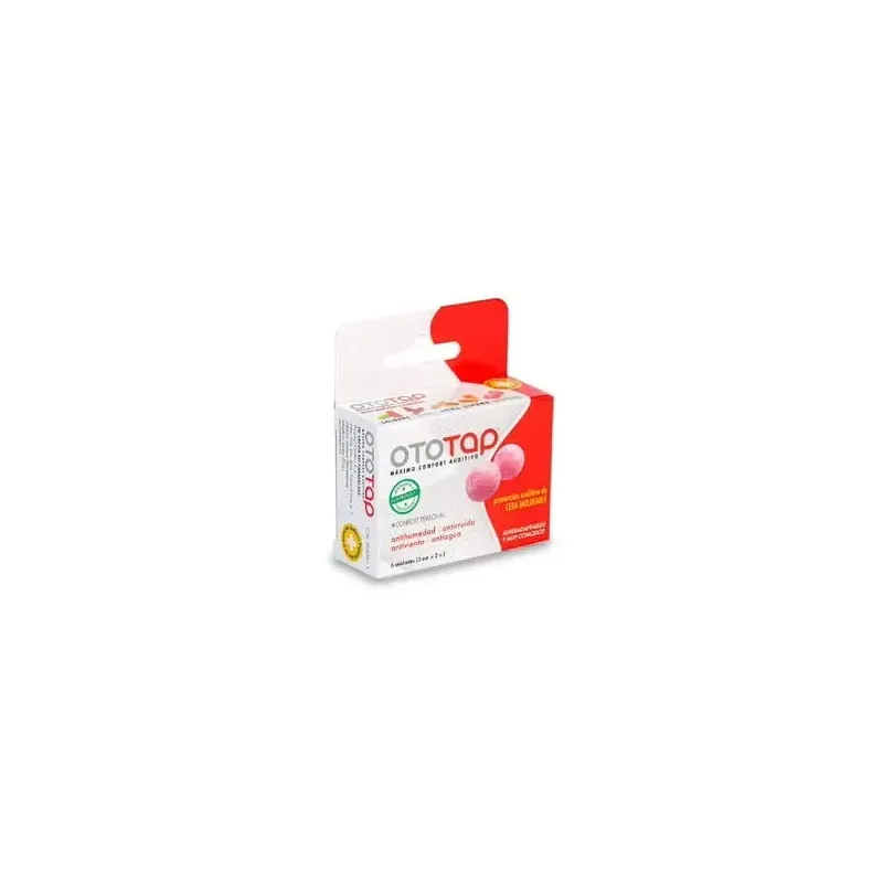 Tapon oido ototap cera recubierta de algodón 6un | Farmacia Barata