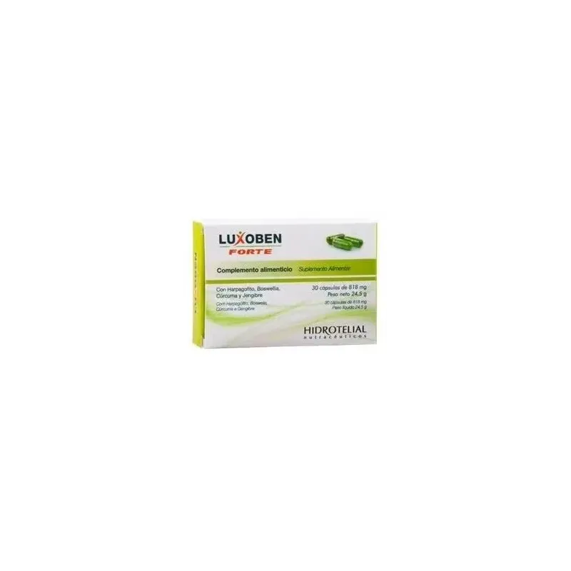 Hidrotelial luxoben forte 30 caps | Farmacia Barata