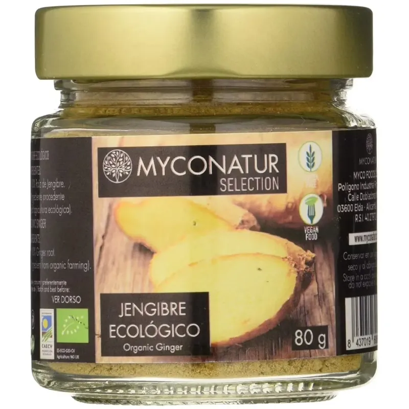 Myconatur jengibre en polvo 80g | Farmacia Barata