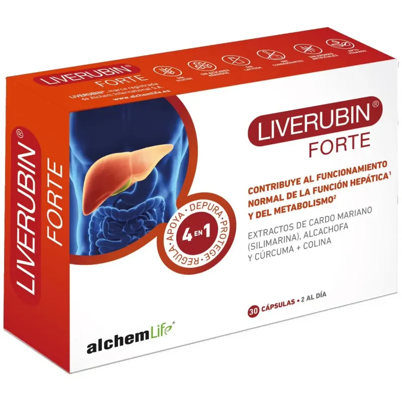 Liverubin plus 30caps | Farmacia Barata