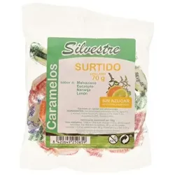 Jahisil caramelo surtido s/azu 70g silvestre