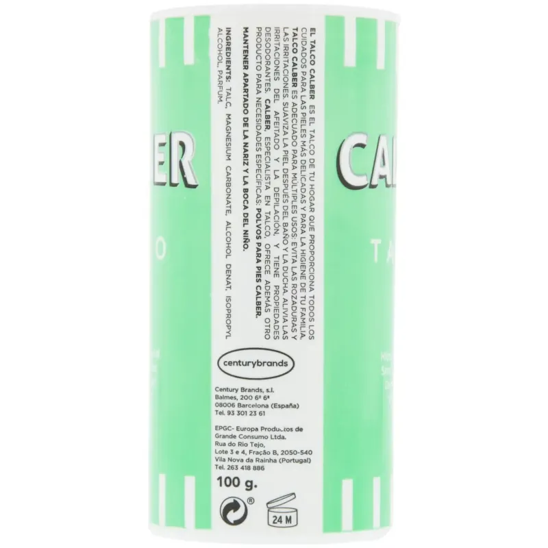 Polvos talco calber n2 100gr | Farmacia Barata