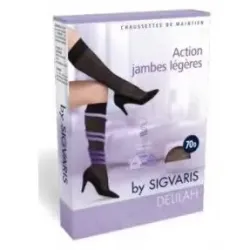Sigvaris delilah 70d calcetines color - negro, talla - talla 3