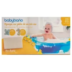 Babybaño esponja jabonosa de un solo uso para bebés
