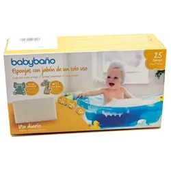 Babybaño esponja jabonosa de un solo uso para bebés | Farmacia Barata