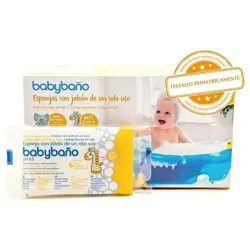Babybaño esponja jabonosa de un solo uso para bebés | Farmacia Barata