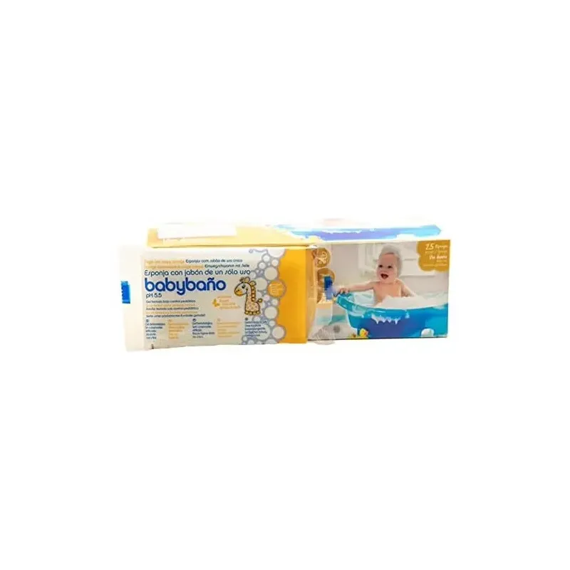 Babybaño esponja jabonosa de un solo uso para bebés | Farmacia Barata