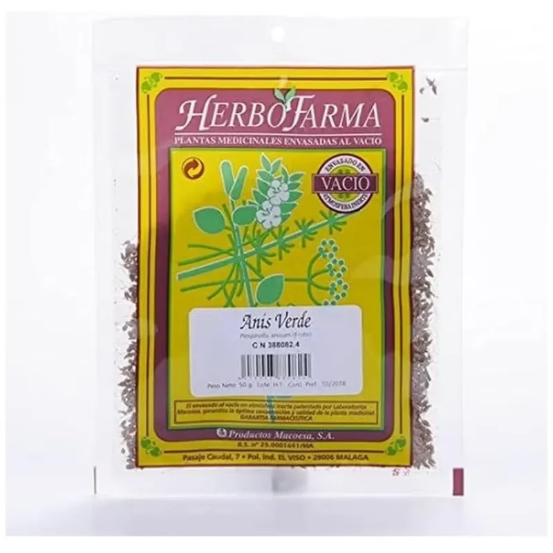 Macoesa anis verde herbofarma 50gr | Farmacia Barata