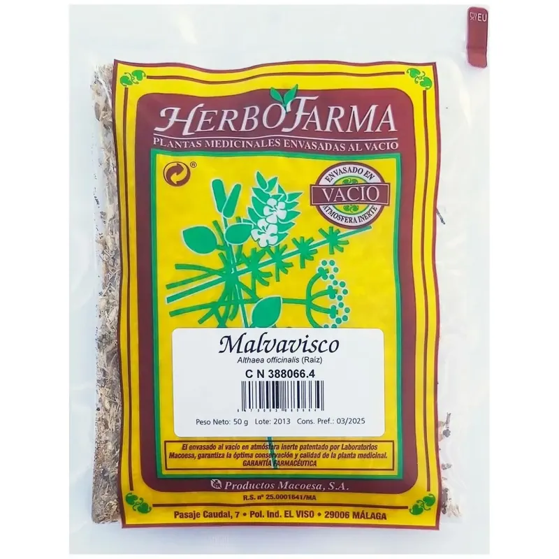 Macoesa malvavisco herbofarma 30gr | Farmacia Barata