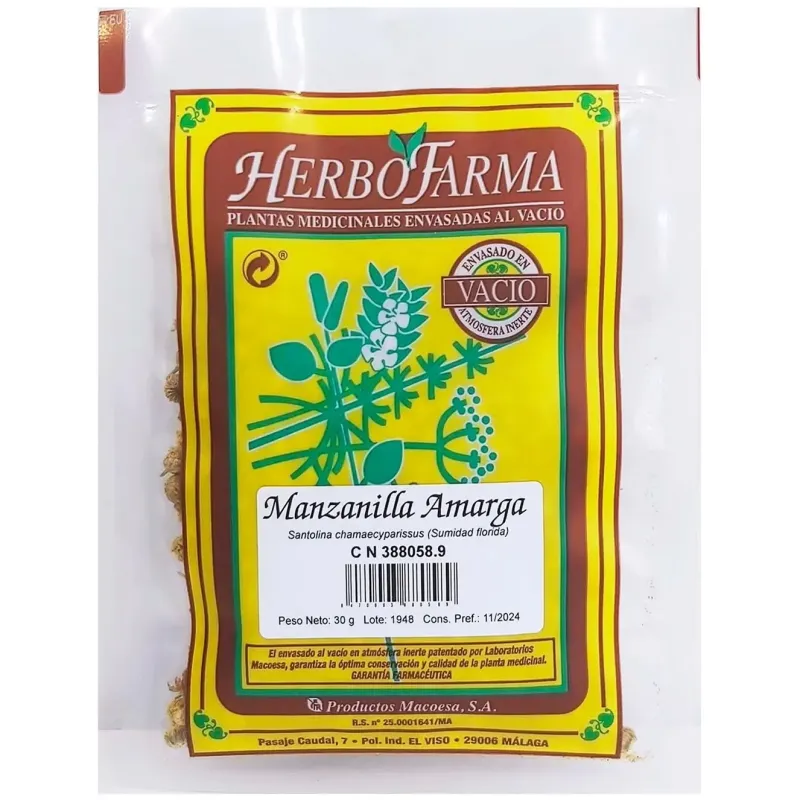 Macoesa manzanilla amarga herbofarma infusion 30gr | Farmacia Barata Macoesa manzanilla amarga herbofarma infusion 30gr | Farmacia Barata