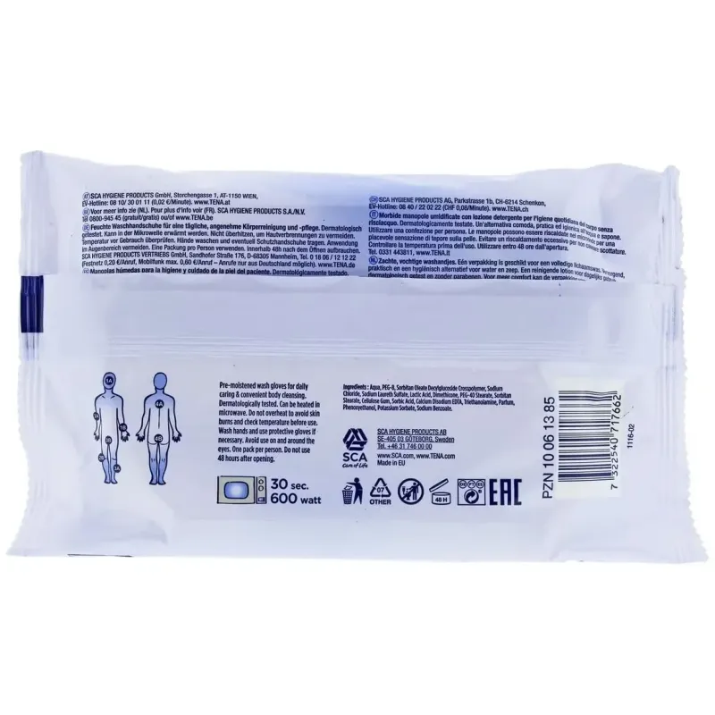 Tena manoplas humedas 8un | Farmacia Barata Tena manoplas humedas 8un | Farmacia Barata