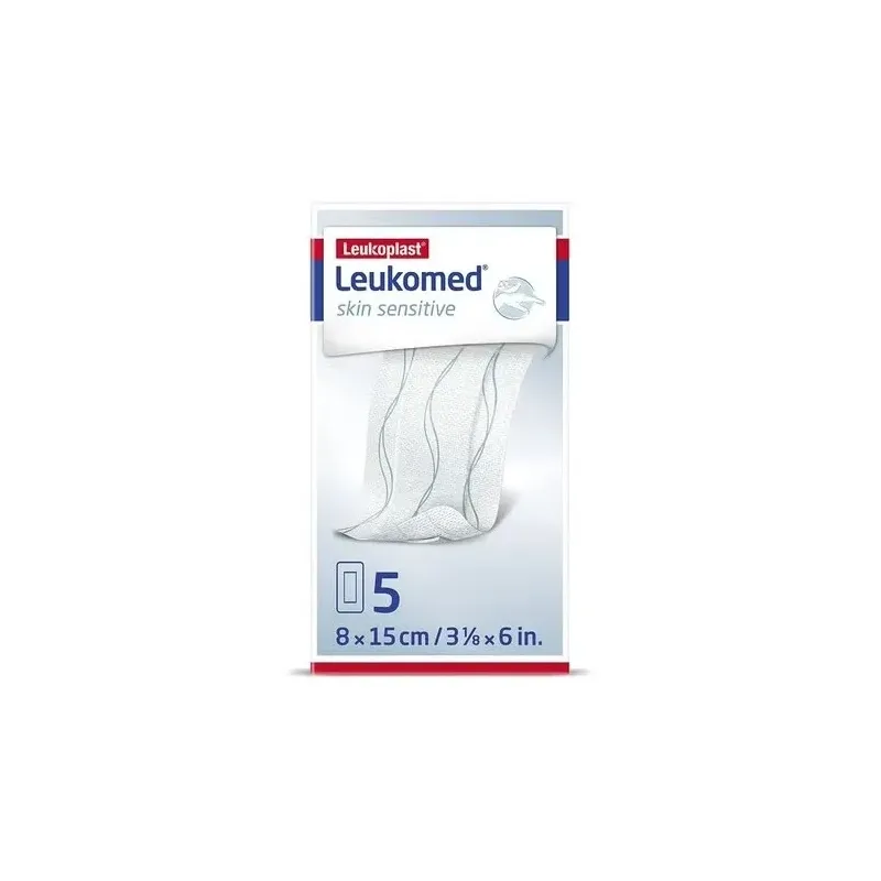 Leukomed skin sensitive 8cm x 15cm 5un | Farmacia Barata