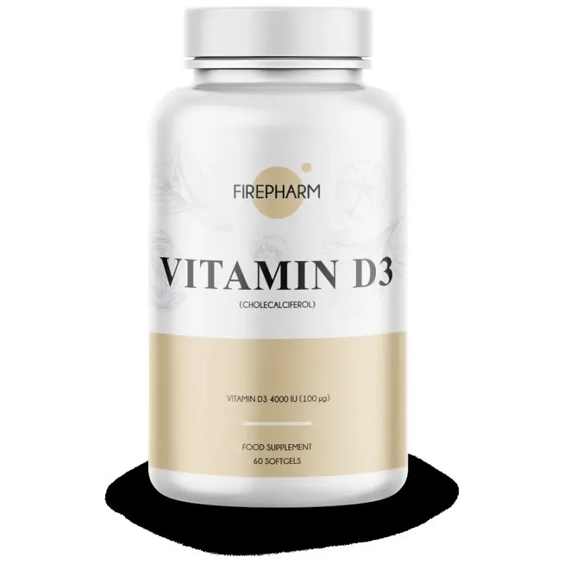 Fire nutrition firepharm vitamina d3 60 perlas | Farmacia Barata