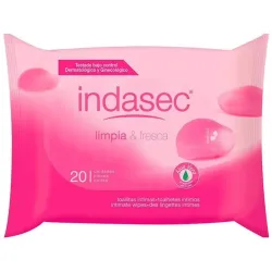 Toallitas indasec hig intima 20 un alo vera