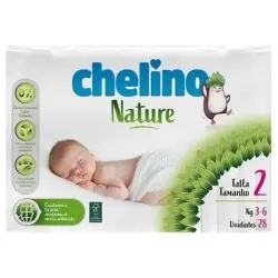Chelino pañal inf nature t/2 3-6kg 28un