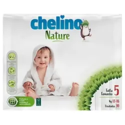 Chelino pañal inf nature t/5 13-18kg 30un