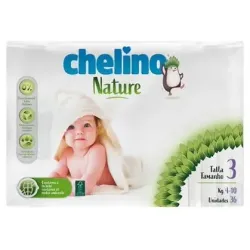Pañales 4-10 kg chelino nature 36 unidades