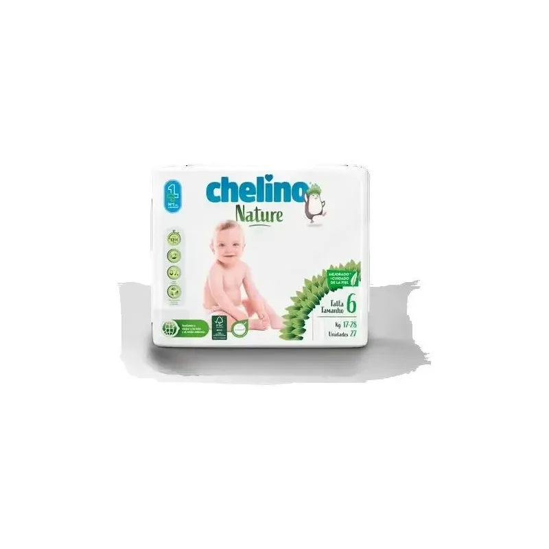 Chelino pañal inf nature t/6 17-28kg 27un | Farmacia Barata