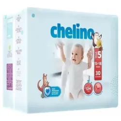 Chelino pañal inf pasitos t5 13-18kg 30un