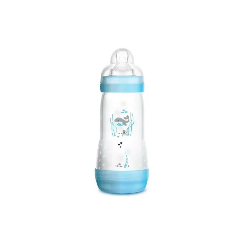 Mam baby biberón anticólico 320 ml azul | Farmacia Barata