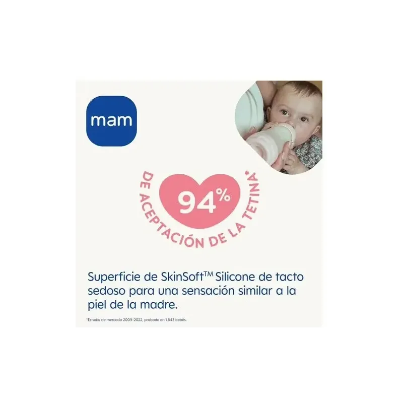 Mam baby biberón anticólico 320 ml azul | Farmacia Barata