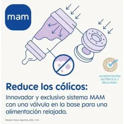 Mam baby biberón anticólico 320 ml marfil | Farmacia Barata