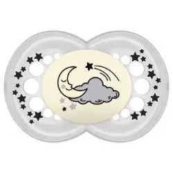 Mam baby chupete silicona original night + 6 m pack d 2