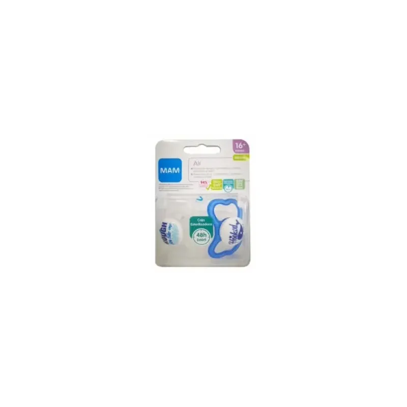Mam chupete silicona air 16+ a pack doble | Farmacia Barata