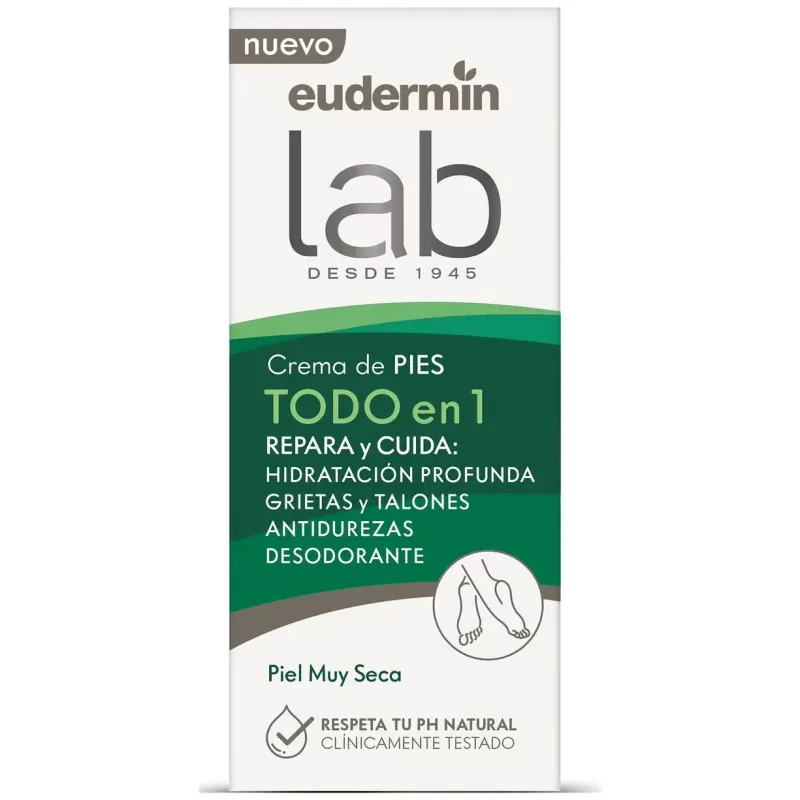 Eudermin crema de pies reparadora 75 ml | Farmacia Barata