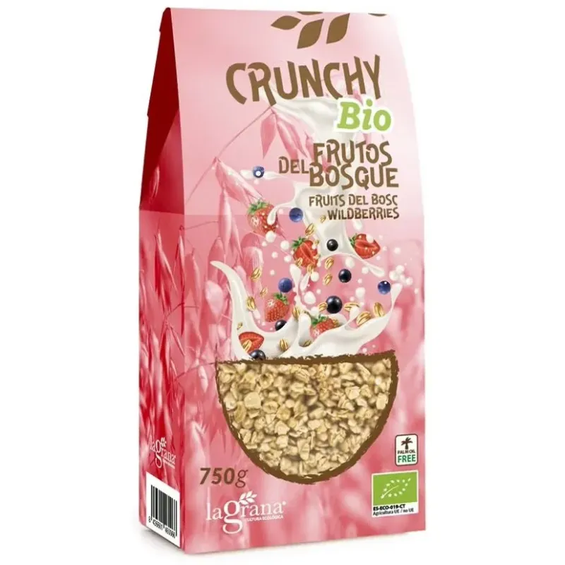 La grana crunchy avena frutos del bosque eco 375g | Farmacia Barata