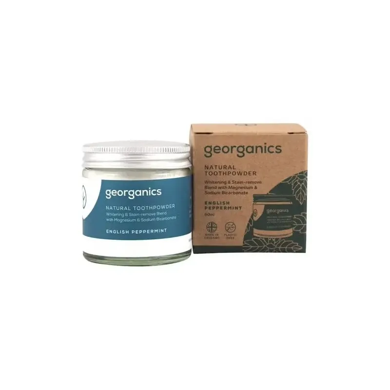 Georganics dentifrico mineral menta polvo 60ml | Farmacia Barata