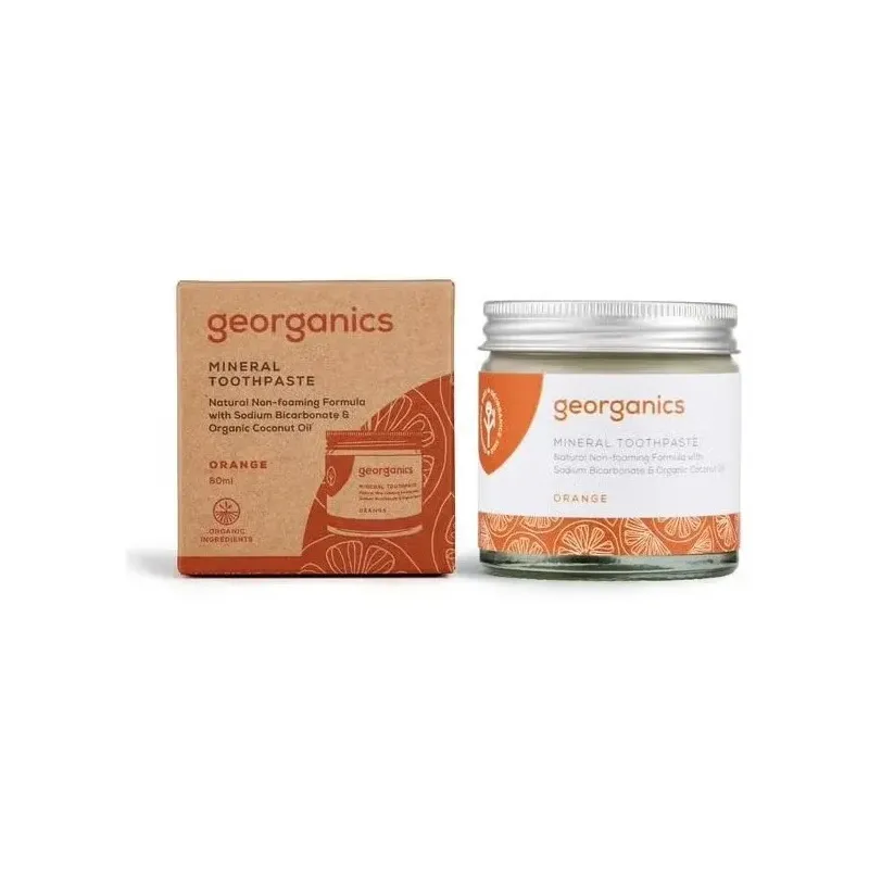 Georganics dentífrico mineral naranja crema 120ml | Farmacia Barata