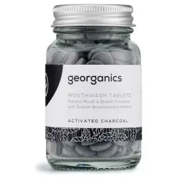 Georganics mouthwash tablets activated charcoal 180comp