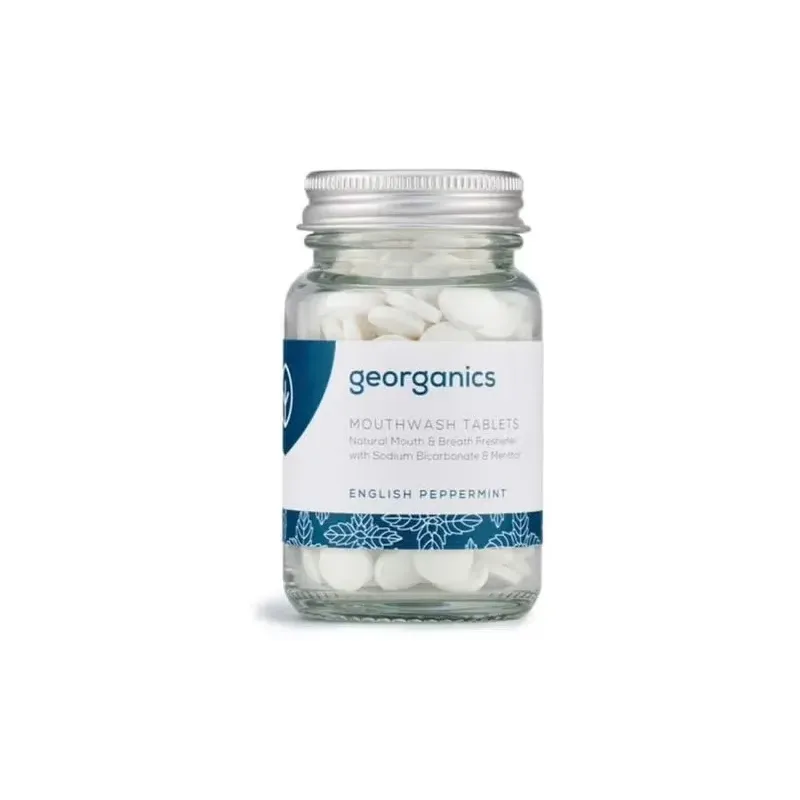 Georganics mouthwash tablets english peppermint 180comp | Farmacia Barata