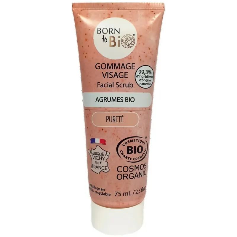Born to bio exfoliante facial piel grasa bio 75ml | Farmacia Barata