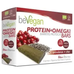 Barritas proteicas-antiox arandano+chia 6uds. bio vegan
