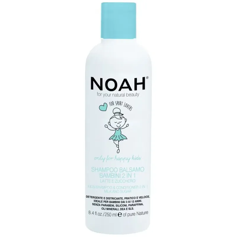 Noah champú y acondicionador infantil leche y azúcar 250ml | Farmacia Barata