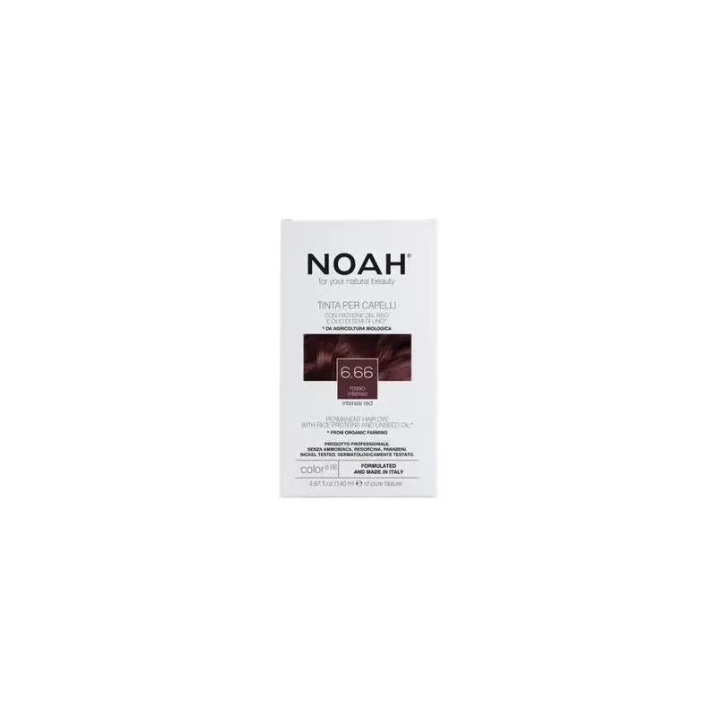 Noah tinte capilar castaño rojizo oscuro 6.66 140ml | Farmacia Barata