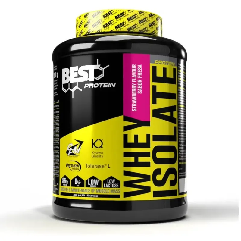 Best protein whey isolate fresa 2000g | Farmacia Barata