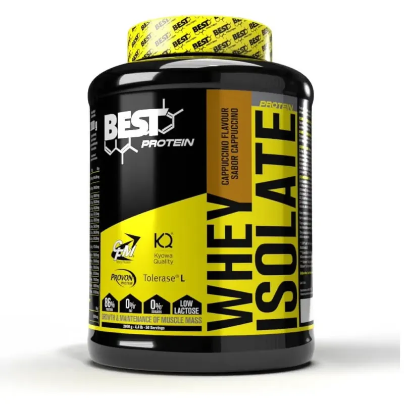 Best protein whey isolate cappuccino 2000g | Farmacia Barata