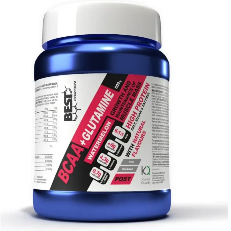 Best protein bcaa + glutamine 6.1.1 sandía 500g | Farmacia Barata Best protein bcaa + glutamine 6.1.1 sandía 500g | Farmacia Barata