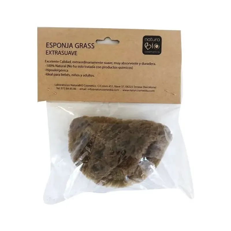 Naturabio cosmetics esponja grass bebés adultos 1ud | Farmacia Barata