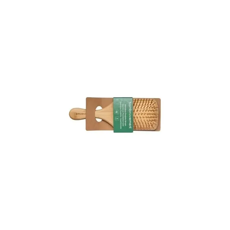 Bamboovement cepillo pelo bambú paleta-rectangular 1ud | Farmacia Barata