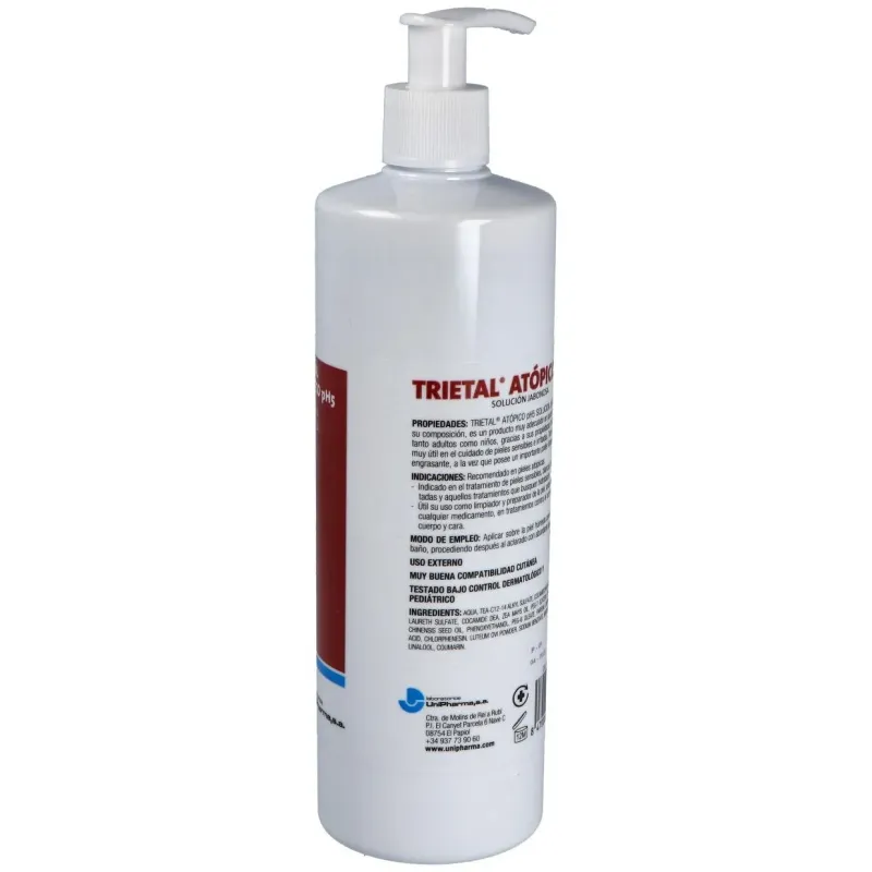 Trietal atopico solucion jabonosa 500ml. 2 | Farmacia Barata