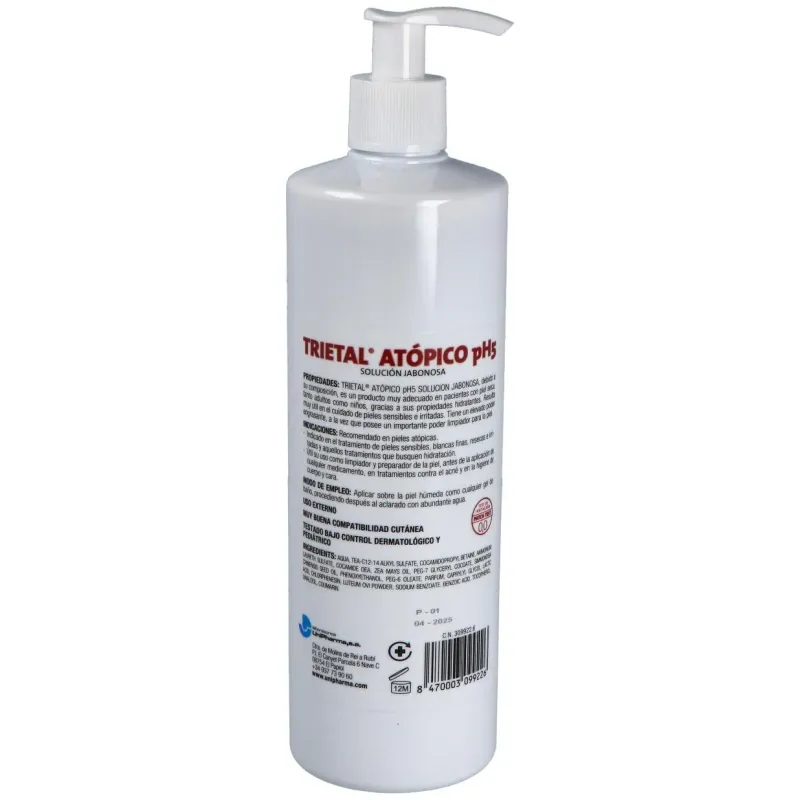 Trietal atopico solucion jabonosa 500ml. 2 | Farmacia Barata