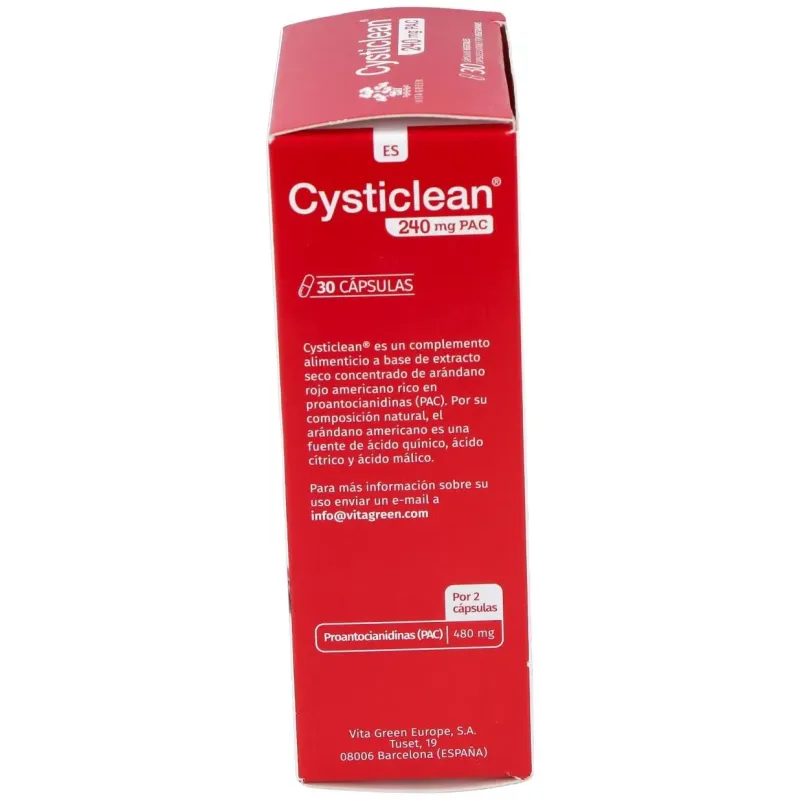 Cysticlean 240mg. 30cap. | Farmacia Barata