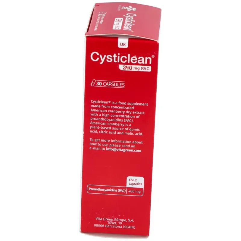 Cysticlean 240mg. 30cap. | Farmacia Barata