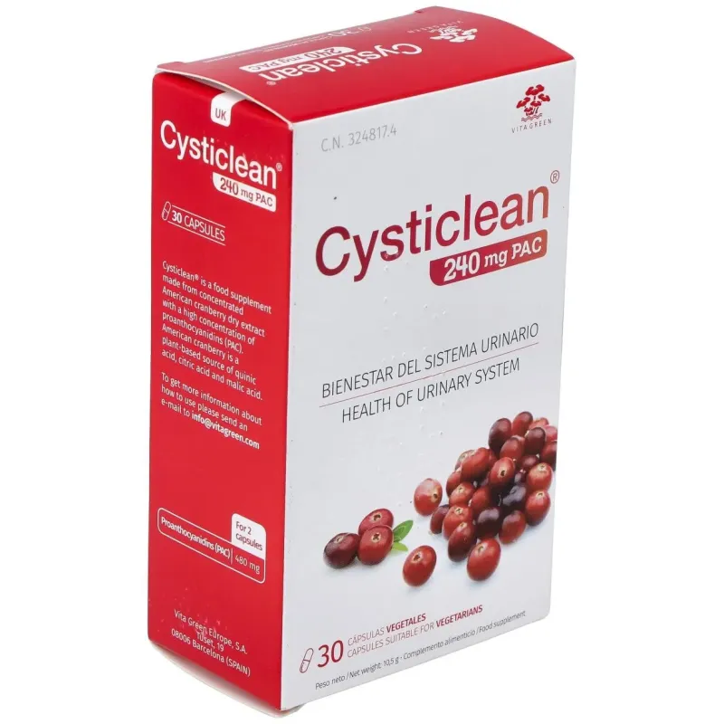 Cysticlean 240mg. 30cap. | Farmacia Barata