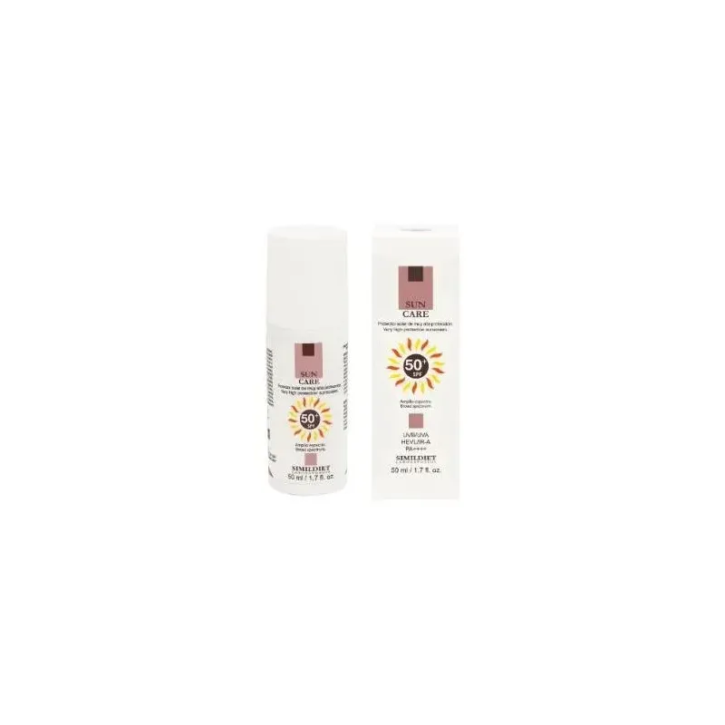 Simildiet sun care spf50+ protector solar amplio espectro 50ml | Farmacia Barata