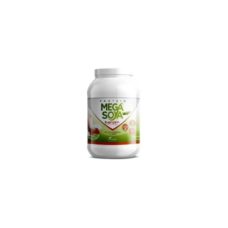 Protein mega soya proteina de soja nata-fresa1kg. | Farmacia Barata